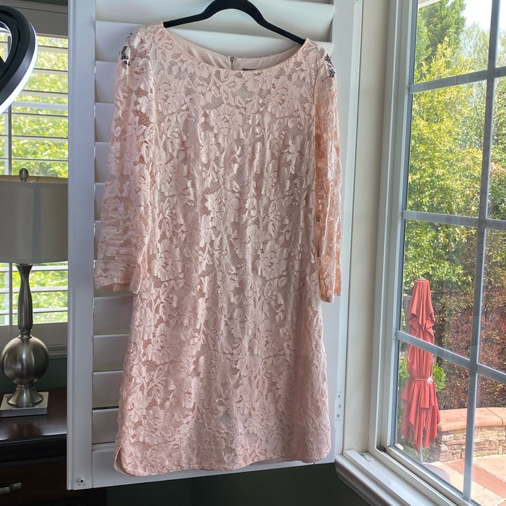 Vince Camuto dress nude size 10